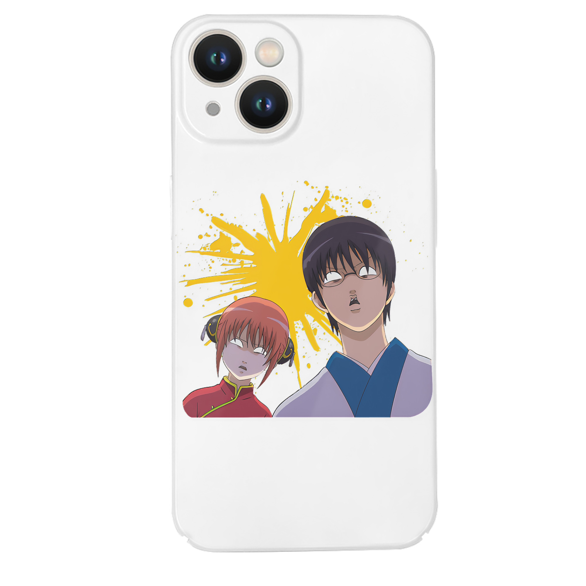 （画像用） ぎんたま 坂田銀時（さかたぎんとき） 神楽 志村新八（しむら しんぱち） GINTAMA Sakata Gintoki Kagura Shimura Shinpachi 【iPhone 14シリーズ対応】ハードケース